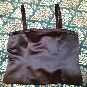 TAHARI BY ARTHUR S. LEVINE ASL PETITE SZ 12P NAVY BLUE TOP